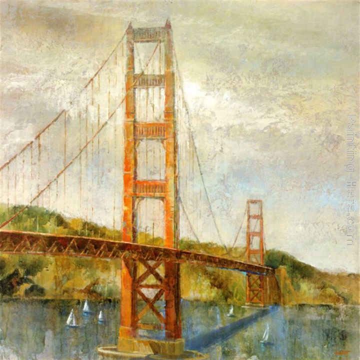Golden Gate painting - Michael Longo Golden Gate art painting